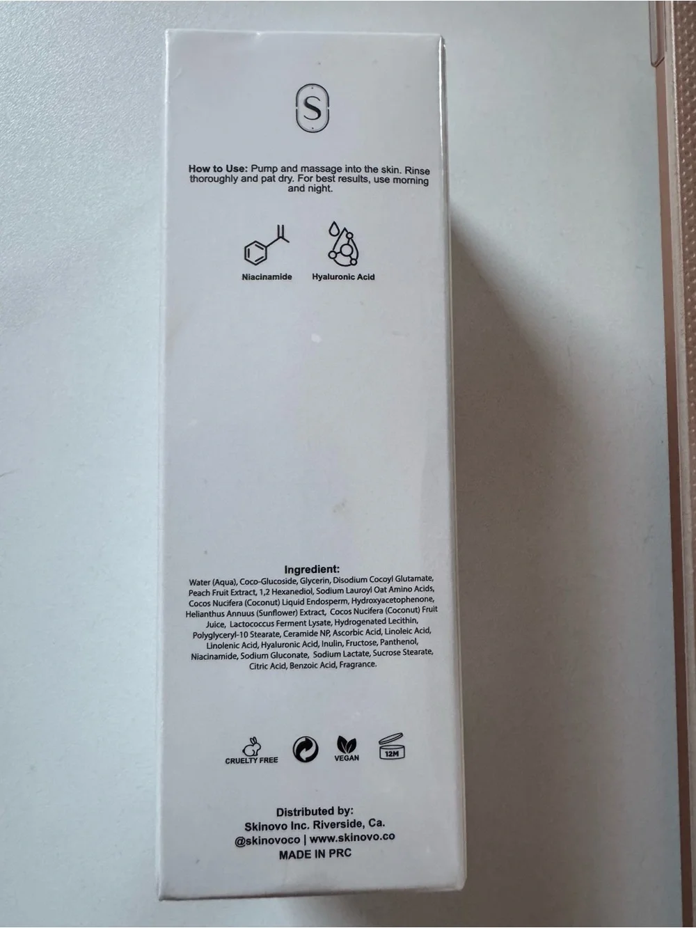 Skinovo GLOW CLOUD Cleanser 100 ml – Gentle Foaming Facial Cleanser